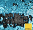 Turquoise Blue / Black 9156 / 1 Metre