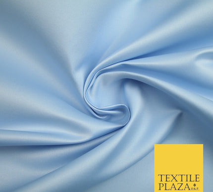 46 COLOURS Premium Plain Smooth Heavy Matt Duchess Bridal Satin Fabric Dress 60"