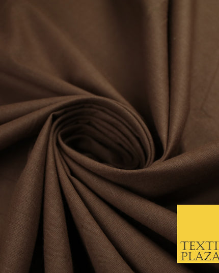 30 COLOURS - Plain Smooth Cotton Square Soft Fabric Dress Material Decor 56"