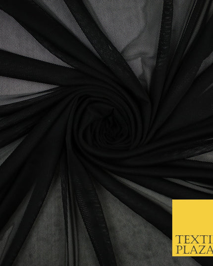 12 COLOURS Soft Power Mesh 4 Way Stretch Net Dress Dance Lingerie Fabric 58"