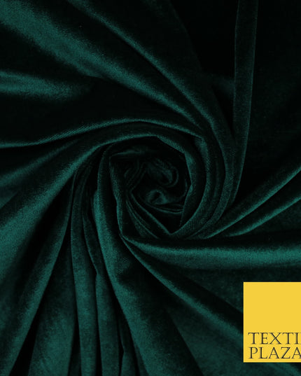 17 COLOURS LUXURY Plush Plain Stretch Velvet Velour Fabric Material Craft 58" D