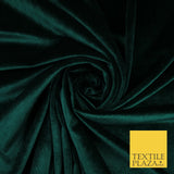 17 COLOURS LUXURY Plush Plain Stretch Velvet Velour Fabric Material Craft 58" D