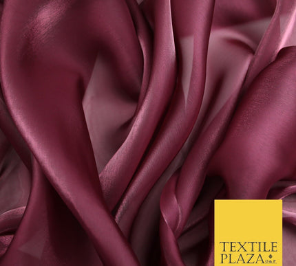 22 COLOURS - Soft Crystal Organza Shimmer Sheer Voile Draping Veil Dress Fabric
