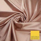 OVER 30 COLOURS Fine Silky Smooth Liquid Sateen Satin Dress Fabric Drape Lining
