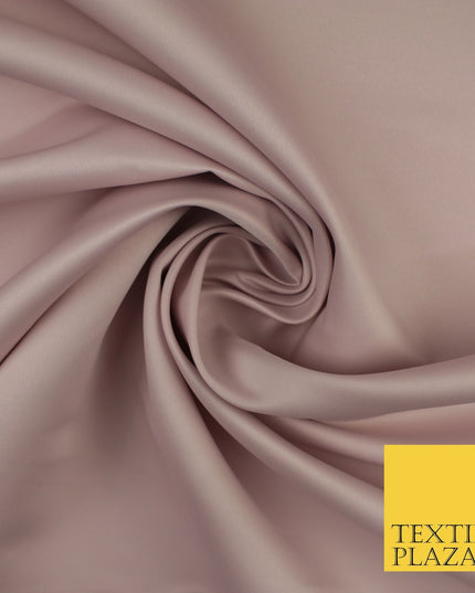 46 COLOURS Premium Plain Smooth Heavy Matt Duchess Bridal Satin Fabric Dress 60"