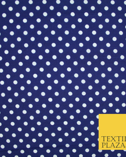 5mm Small Polka Dot Spot Printed Crepe Spotted Dotted Polyester Dress Fabric 58"