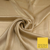 36 COLOURS - Fine Silky Metallic Foil Shimmer Satin Georgette Dress Fabric Drape