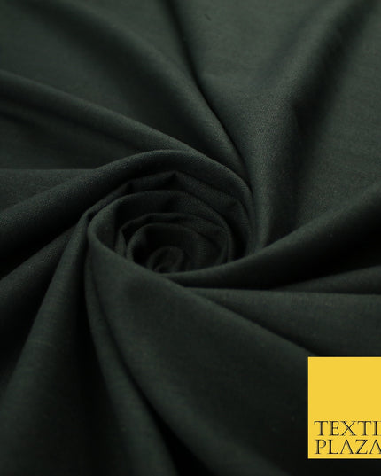 OVER 20 COLOURS - Plain Soft LINEN LOOK 100% Polyester Fabric Dress Craft 54"