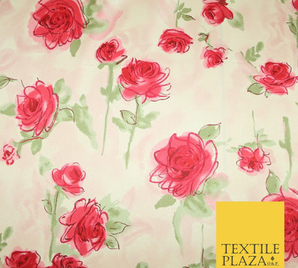 Mix Floral Animal Abstract Printed Fine Crepe Polyester Summer Dress Fabric 58"