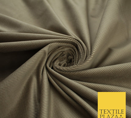 Beige 13 Wale Needlecord Corduroy Fabric Dress Upholstery 59" 10422