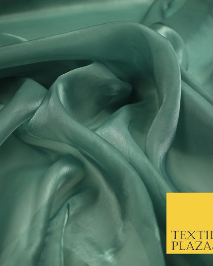 22 COLOURS - Soft Crystal Organza Shimmer Sheer Voile Draping Veil Dress Fabric