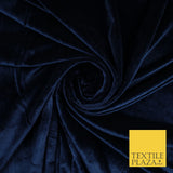 17 COLOURS LUXURY Plush Plain Stretch Velvet Velour Fabric Material Craft 58" D