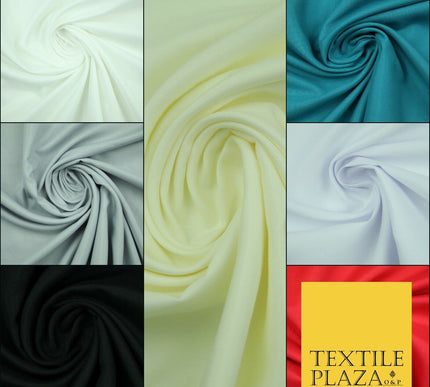 Plain Smooth 100% Polyester 230cm EXTRA WIDE Sheeting Fabric Material 7 COLOURS