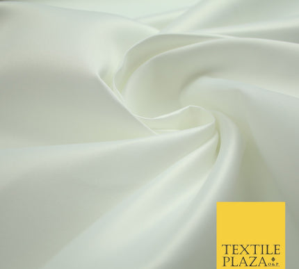 46 COLOURS Premium Plain Smooth Heavy Matt Duchess Bridal Satin Fabric Dress 60"