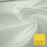 46 COLOURS Premium Plain Smooth Heavy Matt Duchess Bridal Satin Fabric Dress 60"