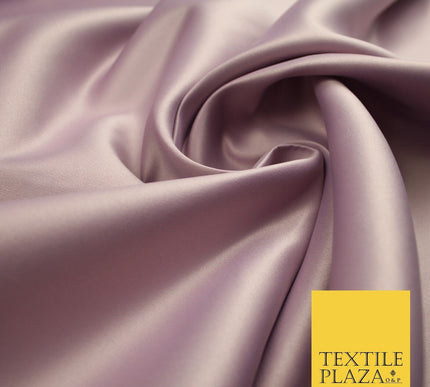 46 COLOURS Premium Plain Smooth Heavy Matt Duchess Bridal Satin Fabric Dress 60"