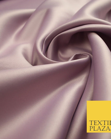 46 COLOURS Premium Plain Smooth Heavy Matt Duchess Bridal Satin Fabric Dress 60"
