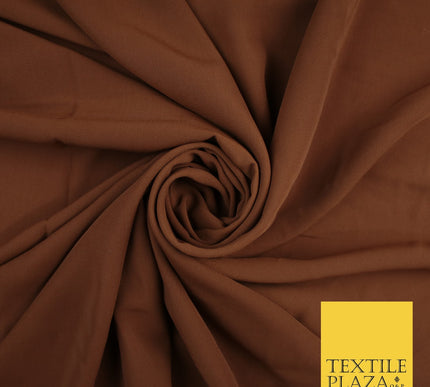 3 COLOURS Plain Soft Smooth Heavy Georgette Chiffon Sheer Dress Fabric 48" Wide