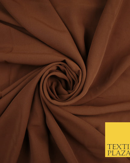 3 COLOURS Plain Soft Smooth Heavy Georgette Chiffon Sheer Dress Fabric 48" Wide