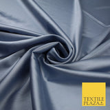 OVER 30 COLOURS Fine Silky Smooth Liquid Sateen Satin Dress Fabric Drape Lining