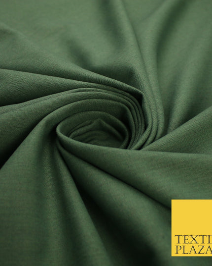 OVER 20 COLOURS - Plain Soft LINEN LOOK 100% Polyester Fabric Dress Craft 54"