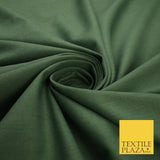 OVER 20 COLOURS - Plain Soft LINEN LOOK 100% Polyester Fabric Dress Craft 54"
