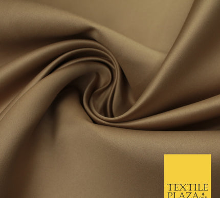 46 COLOURS Premium Plain Smooth Heavy Matt Duchess Bridal Satin Fabric Dress 60"