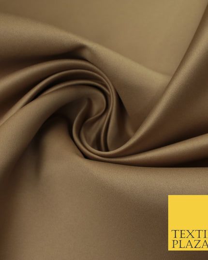 46 COLOURS Premium Plain Smooth Heavy Matt Duchess Bridal Satin Fabric Dress 60"