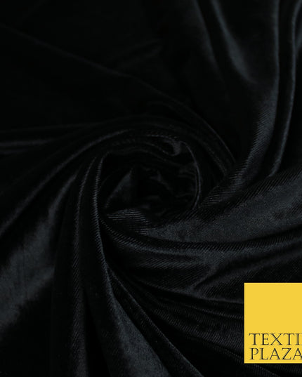 17 COLOURS LUXURY Plush Plain Stretch Velvet Velour Fabric Material Craft 58" D