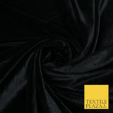 17 COLOURS LUXURY Plush Plain Stretch Velvet Velour Fabric Material Craft 58" D