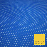 Spotted Polka PIN DOT Printed Poly Cotton Fabric Polycotton Dress Mask 6 COLOURS
