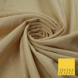 OVER 20 COLOURS - Plain Soft LINEN LOOK 100% Polyester Fabric Dress Craft 54"