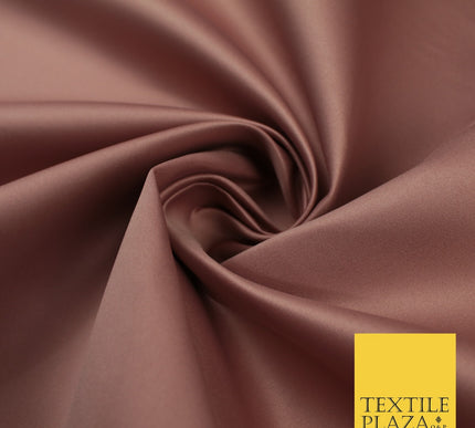 46 COLOURS Premium Plain Smooth Heavy Matt Duchess Bridal Satin Fabric Dress 60"