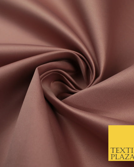46 COLOURS Premium Plain Smooth Heavy Matt Duchess Bridal Satin Fabric Dress 60"