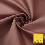 46 COLOURS Premium Plain Smooth Heavy Matt Duchess Bridal Satin Fabric Dress 60"