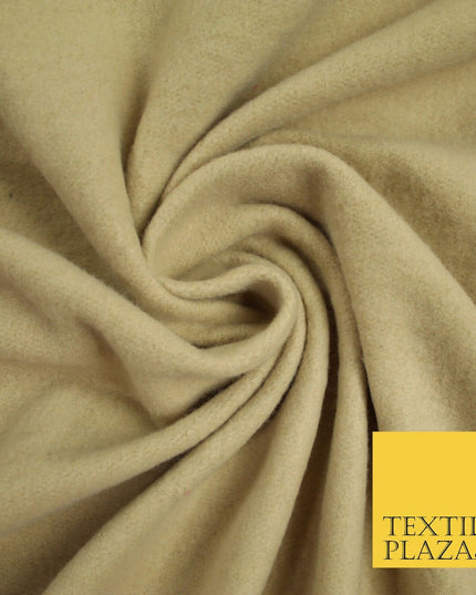 5 COLOURS - Plain Sweatshirt Stretch Fabric Knit Dress Top Material Brushed Back