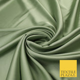 OVER 30 COLOURS Fine Silky Smooth Liquid Sateen Satin Dress Fabric Drape Lining