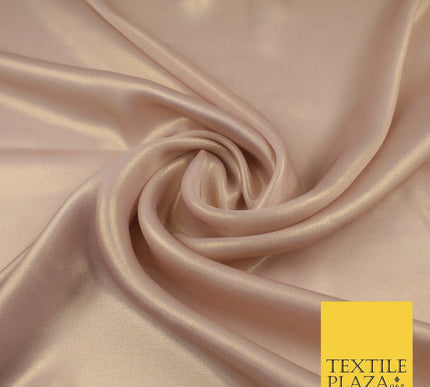 36 COLOURS - Fine Silky Metallic Foil Shimmer Satin Georgette Dress Fabric Drape
