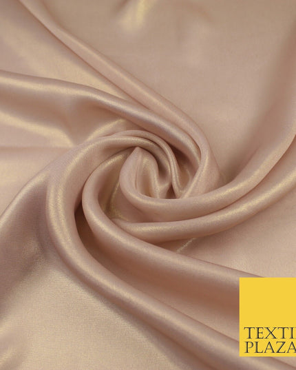 36 COLOURS - Fine Silky Metallic Foil Shimmer Satin Georgette Dress Fabric Drape