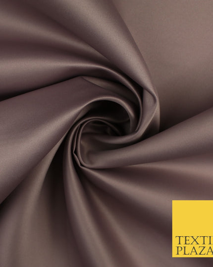 46 COLOURS Premium Plain Smooth Heavy Matt Duchess Bridal Satin Fabric Dress 60"