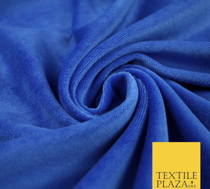 10 COLOURS - Soft Plain Velvet Velour Fabric Stretch Spandex Material - 65"