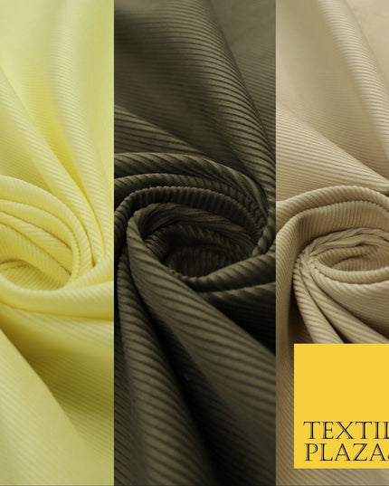 3 COLOURS - 17 Wale Needlecord Corduroy Fabric Upholstery Cushion Sofa 44" Wide