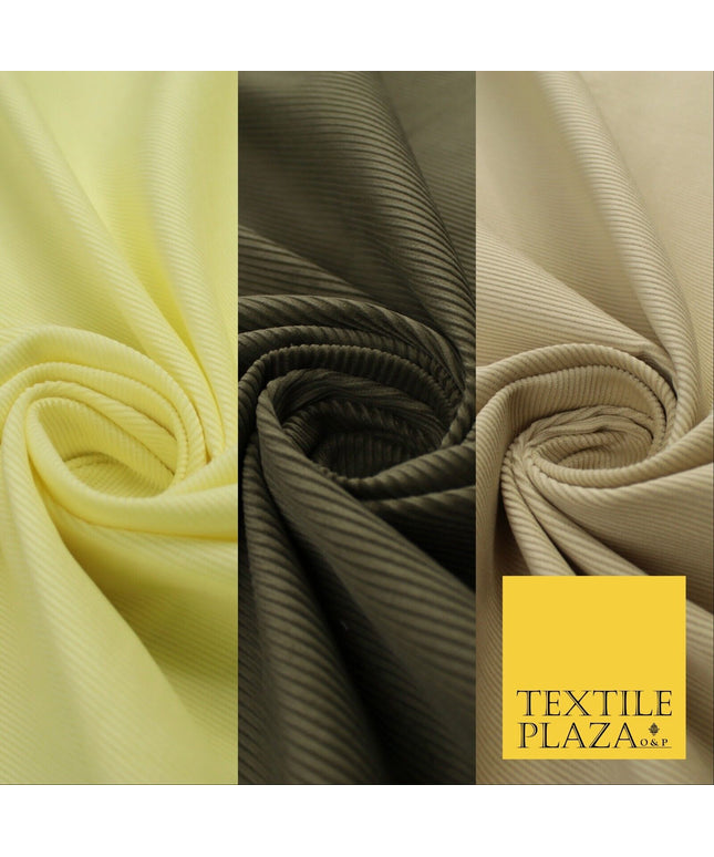 3 COLOURS - 17 Wale Needlecord Corduroy Fabric Upholstery Cushion Sofa 44" Wide