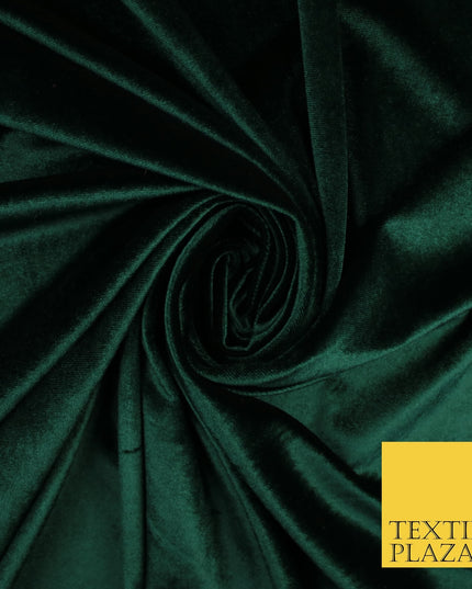 17 COLOURS LUXURY Plush Plain Stretch Velvet Velour Fabric Material Craft 58" D