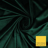 17 COLOURS LUXURY Plush Plain Stretch Velvet Velour Fabric Material Craft 58" D