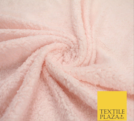 3 COLOURS - Premium Soft Faux SHERPA Fleece Fabric Material - 320GSM - 60"
