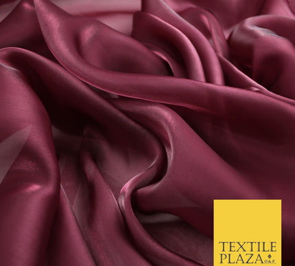 22 COLOURS - Soft Crystal Organza Shimmer Sheer Voile Draping Veil Dress Fabric