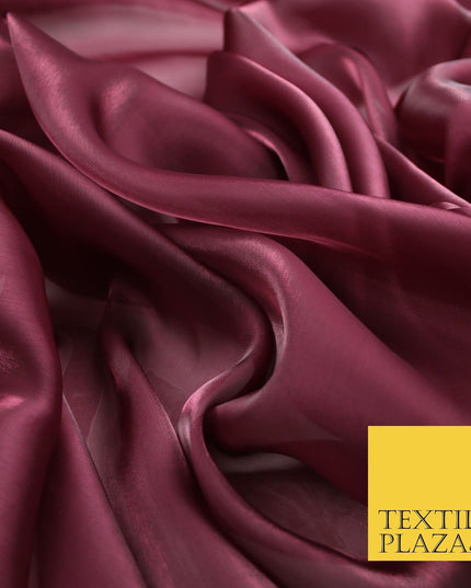 22 COLOURS - Soft Crystal Organza Shimmer Sheer Voile Draping Veil Dress Fabric