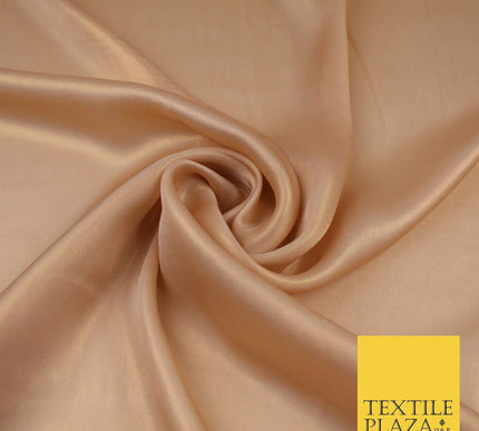 36 COLOURS - Fine Silky Metallic Foil Shimmer Satin Georgette Dress Fabric Drape