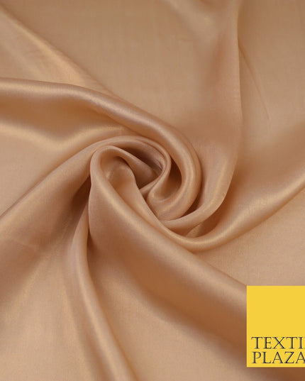 36 COLOURS - Fine Silky Metallic Foil Shimmer Satin Georgette Dress Fabric Drape